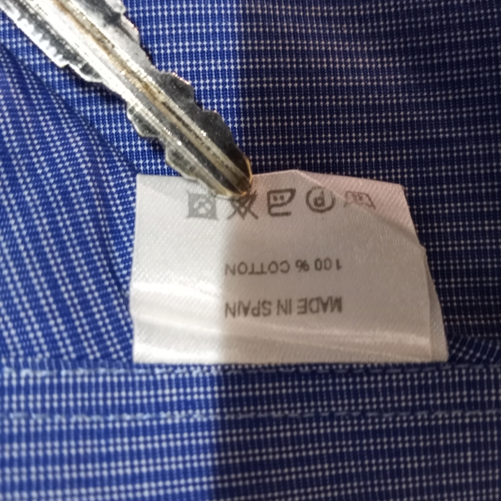 Ermenegildo Zegna Dress Shirt, French Cuffs, 16 1/2 - Picture 11 of 12